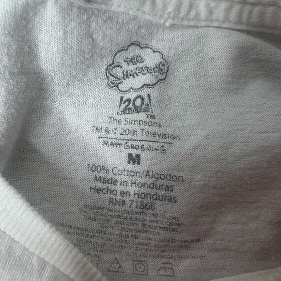 The Simpson Halloween Graphic T-Shirt Size Medium Skeletons with Flaw - Picture 6 of 8